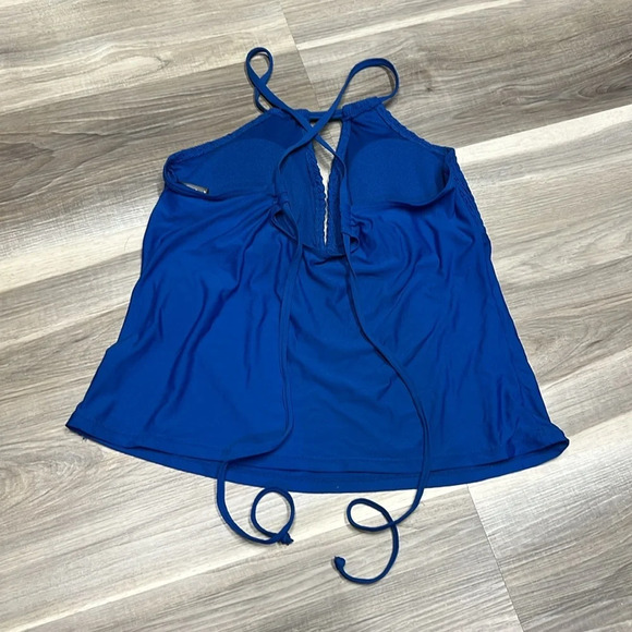 Catalina blue Tye up swim  top size medium NWT - Picture 6 of 8